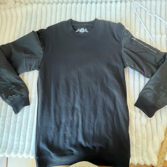 American Rag Sweatshirt Zipper Pocket Long Sleeve Men Size M - Picture 6 of 7